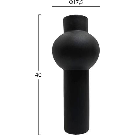 ΕΠΙΤΡΑΠΕΖΙΟ ΚΕΡΑΜΙΚΟ ΔΙΑΚΟΣΜΗΤΙΚΟ SCEPTER HM4604.02 ΜΑΥΡΟ ΜΑΤ Φ17x39Υεκ