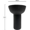 ΕΠΙΤΡΑΠΕΖΙΟ ΚΕΡΑΜΙΚΟ ΔΙΑΚΟΣΜΗΤΙΚΟ ELENDIL HM4603.02 ΜΑΥΡΟ ΜΑΤ Φ20x26.5Υεκ