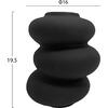 ΕΠΙΤΡΑΠΕΖΙΟ ΚΕΡΑΜΙΚΟ ΔΙΑΚΟΣΜΗΤΙΚΟ ROOK HM4628.02 ΜΑΥΡΟ ΜΑΤ Φ14x19Υεκ