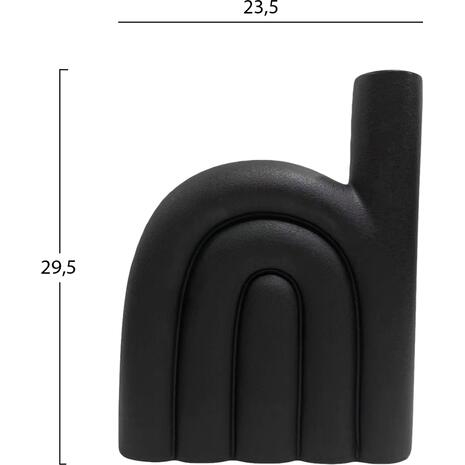 ΕΠΙΤΡΑΠΕΖΙΟ ΚΕΡΑΜΙΚΟ ΔΙΑΚΟΣΜΗΤΙΚΟ ARCON HM4639.02 ΜΑΥΡΟ ΜΑΤ 23x5,5x29Υ εκ.