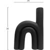 ΕΠΙΤΡΑΠΕΖΙΟ ΚΕΡΑΜΙΚΟ ΔΙΑΚΟΣΜΗΤΙΚΟ ARCON HM4638.02 ΜΑΥΡΟ ΜΑΤ 25,5x6x34Υεκ