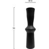 ΕΠΙΤΡΑΠΕΖΙΟ ΚΕΡΑΜΙΚΟ ΔΙΑΚΟΣΜΗΤΙΚΟ SCEPTER HM4637.02 ΜΑΥΡΟ ΜΑΤ Φ14x50Υεκ