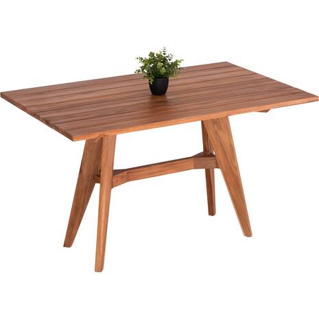 ΤΡΑΠΕΖΙ ΟΡΘΟΓΩΝΙΟ LEO HM6137 ΜΑΣΙΦ ΞΥΛΟ ΤΕΑΚ 130x80x76Υεκ.
