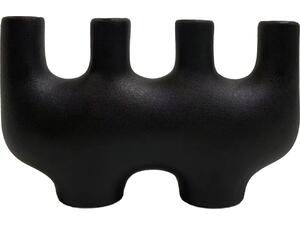 ΕΠΙΤΡΑΠΕΖΙΟ ΚΕΡΑΜΙΚΟ ΔΙΑΚΟΣΜΗΤΙΚΟ MANI HM4641.02 ΜΑΥΡΟ ΜΑΤ 21x6x13Υεκ