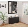 ΣΕΤ ΕΙΣΟΔΟΥ ΜΕ ΚΑΘΡΕΠΤΗ VERN HM2476.02 ΜΕΛΑΜΙΝΗ ΣΕ WENGE 80x27x175Υεκ