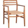 ΠΟΛΥΘΡΟΝΑ ΤΡΑΠΕΖΑΡΙΑΣ HERRIN HM18230 ΞΥΛΟ TEAK-ΣΧΟΙΝΙ VIRO 58x56x80Υεκ.