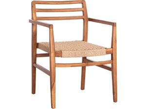 ΠΟΛΥΘΡΟΝΑ ΤΡΑΠΕΖΑΡΙΑΣ HERRIN HM18230 ΞΥΛΟ TEAK-ΣΧΟΙΝΙ VIRO 58x56x80Υεκ.