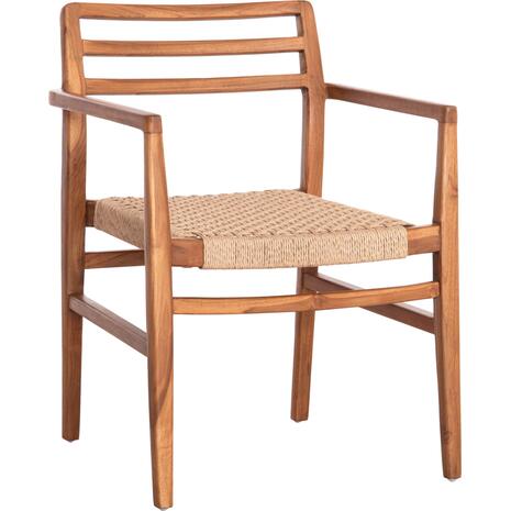 ΠΟΛΥΘΡΟΝΑ ΤΡΑΠΕΖΑΡΙΑΣ HERRIN HM18230 ΞΥΛΟ TEAK-ΣΧΟΙΝΙ VIRO 58x56x80Υεκ.