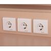ΓΡΑΦΕΙΟ ΥΠΟΔΟΧΗΣ DALTON HM2068.02 ΜΕΛΑΜΙΝΗ ΣΕ SONAMA-ΜΠΕΖ 240x80x106Υεκ.