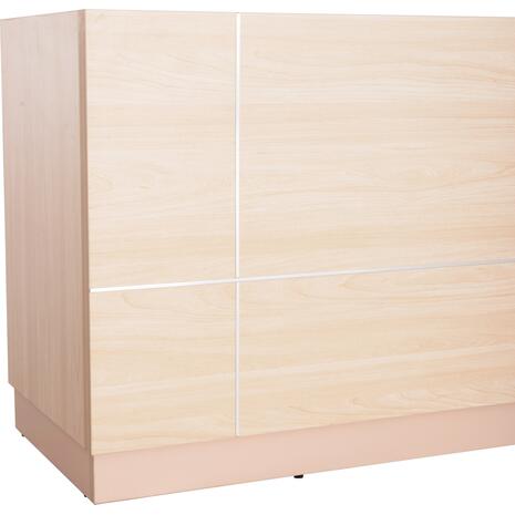 ΓΡΑΦΕΙΟ ΥΠΟΔΟΧΗΣ DALTON HM2068.02 ΜΕΛΑΜΙΝΗ ΣΕ SONAMA-ΜΠΕΖ 240x80x106Υεκ.