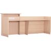 ΓΡΑΦΕΙΟ ΥΠΟΔΟΧΗΣ DALTON HM2068.02 ΜΕΛΑΜΙΝΗ ΣΕ SONAMA-ΜΠΕΖ 240x80x106Υεκ.