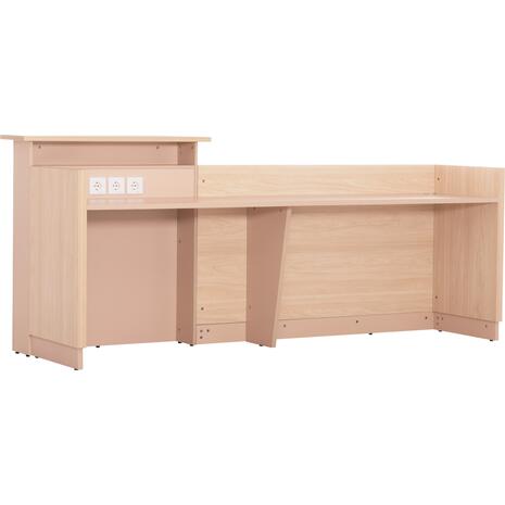 ΓΡΑΦΕΙΟ ΥΠΟΔΟΧΗΣ DALTON HM2068.02 ΜΕΛΑΜΙΝΗ ΣΕ SONAMA-ΜΠΕΖ 240x80x106Υεκ.