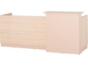 ΓΡΑΦΕΙΟ ΥΠΟΔΟΧΗΣ DALTON HM2068.02 ΜΕΛΑΜΙΝΗ ΣΕ SONAMA-ΜΠΕΖ 240x80x106Υεκ.