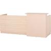 ΓΡΑΦΕΙΟ ΥΠΟΔΟΧΗΣ DALTON HM2068.02 ΜΕΛΑΜΙΝΗ ΣΕ SONAMA-ΜΠΕΖ 240x80x106Υεκ.