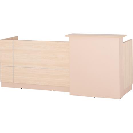 ΓΡΑΦΕΙΟ ΥΠΟΔΟΧΗΣ DALTON HM2068.02 ΜΕΛΑΜΙΝΗ ΣΕ SONAMA-ΜΠΕΖ 240x80x106Υεκ.