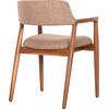 ΠΟΛΥΘΡΟΝΑ JAMES HM18259 TEAK WOOD ΜΕ ΣΑΜΠΑΝΙ ΥΦΑΣΜΑ 57x52x76Υεκ.
