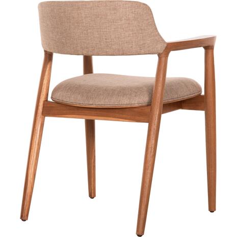 ΠΟΛΥΘΡΟΝΑ JAMES HM18259 TEAK WOOD ΜΕ ΣΑΜΠΑΝΙ ΥΦΑΣΜΑ 57x52x76Υεκ.