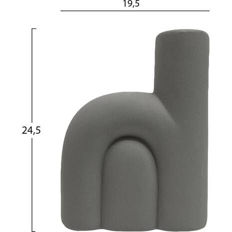 ΕΠΙΤΡΑΠΕΖΙΟ ΚΕΡΑΜΙΚΟ ΔΙΑΚΟΣΜΗΤΙΚΟ ARCON HM4640.03 ΓΚΡΙ ΜΑΤ 19x7x24Υ εκ.