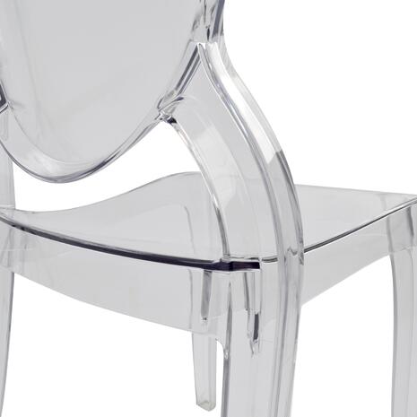 ΚΑΡEΚΛΑ ΤΡΑΠΕΖΑΡΙΑΣ ΑΚΡΥΛΙΚΗ ARAMIS HM0170 ΔΙΑΦΑΝΗ 34.5x50x90Υεκ. (σετ 4 τεμαχίων)