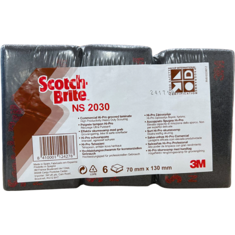 Σφουγγάρι Βαριάς Χρήσης Scotch Brite (συσκευασία 6 τεμαχίων)