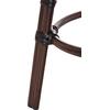 ΣΚΑΜΠΟ ΑΛΟΥΜΙΝΙΟΥ CHINO HM6285.01 BAMBOO LOOK ΚΑΦΕ-TEXTILENE ΚΑΦΕ Φ36x46Υεκ.