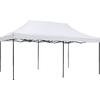 ΚΙΟΣΚΙ/GAZEBO MATTHEW HM6312 ΠΤΥΣΣΟΜΕΝΟ-ΣΚΕΛΕΤΟΣ ΜΕΤΑΛ.ΜΑΥΡΟΣ-ΛΕΥΚΟ ΥΦΑΣΜΑ 3x6x3,10Yμ