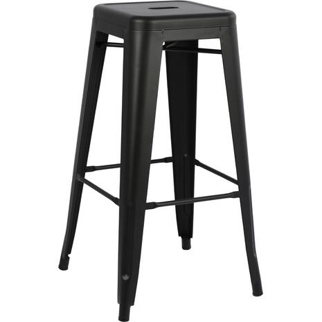 ΣΚΑΜΠΟ ΜΠΑΡ ΜΕΤΑΛΛΙΚΟ MELITA-PRO HM8642.42 ΣΕ ΜΑΥΡΟ ΜΑΤ 43x43x78Υεκ.