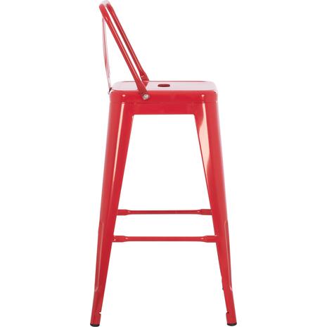 ΣΚΑΜΠΟ ΜΠΑΡ ΜΕΣΑΙΟΥ ΥΨΟΥΣ ΜΕΤΑΛΛΙΚΟ MELITA-PRO HM8574.44 ΚΟΚΚΙΝΟ 43x43x88Υεκ. (Κόκκινο)