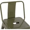 ΣΚΑΜΠΟ ΜΠΑΡ ΜΕΣΑΙΟΥ ΥΨΟΥΣ ΜΕΤΑΛΛΙΚΟ MELITA-PRO HM8574.43 DARK OLIVE GREEN 43x43x88Υεκ. (Βαθύ πράσινο)
