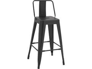 ΣΚΑΜΠΟ ΜΠΑΡ ΜΕΣΑΙΟΥ ΥΨΟΥΣ ΜΕΤΑΛΛΙΚΟ MELITA-PRO HM8574.42 ΜΑΥΡΟ ΜΑΤ 43x43x88Υεκ. (Μαύρο)