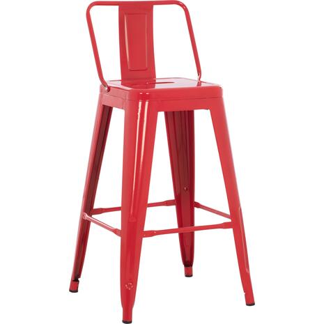 ΣΚΑΜΠΟ ΜΠΑΡ ΜΕΣΑΙΟΥ ΥΨΟΥΣ ΜΕΤΑΛΛΙΚΟ MELITA-PRO HM8574.44 ΚΟΚΚΙΝΟ 43x43x88Υεκ. (Κόκκινο)