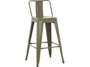 ΣΚΑΜΠΟ ΜΠΑΡ ΜΕΣΑΙΟΥ ΥΨΟΥΣ ΜΕΤΑΛΛΙΚΟ MELITA-PRO HM8574.43 DARK OLIVE GREEN 43x43x88Υεκ. (Βαθύ πράσινο)