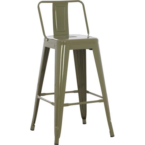 ΣΚΑΜΠΟ ΜΠΑΡ ΜΕΣΑΙΟΥ ΥΨΟΥΣ ΜΕΤΑΛΛΙΚΟ MELITA-PRO HM8574.43 DARK OLIVE GREEN 43x43x88Υεκ. (Βαθύ πράσινο)