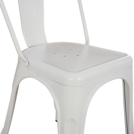 ΚΑΡΕΚΛΑ ΜΕΤΑΛΛΙΚΗ MELITA-PRO HM8641.41 ΛΕΥΚΟ ΜΑΤ 44x47x84.5Υεκ. (Λευκό)