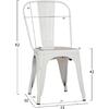 ΚΑΡΕΚΛΑ ΜΕΤΑΛΛΙΚΗ MELITA-PRO HM8641.41 ΛΕΥΚΟ ΜΑΤ 44x47x84.5Υεκ. (Λευκό)