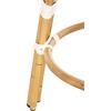 ΣΚΑΜΠΟ ΑΛΟΥΜΙΝΙΟΥ CHINO HM6285.03 BAMBOO LOOK-TEXTILENE ΛΕΥΚΟ-ΜΑΥΡΟ Φ36x46Υεκ.