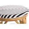ΣΚΑΜΠΟ ΑΛΟΥΜΙΝΙΟΥ CHINO HM6285.03 BAMBOO LOOK-TEXTILENE ΛΕΥΚΟ-ΜΑΥΡΟ Φ36x46Υεκ.