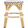 ΣΚΑΜΠΟ ΑΛΟΥΜΙΝΙΟΥ CHINO HM6285.03 BAMBOO LOOK-TEXTILENE ΛΕΥΚΟ-ΜΑΥΡΟ Φ36x46Υεκ.