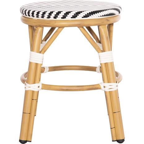 ΣΚΑΜΠΟ ΑΛΟΥΜΙΝΙΟΥ CHINO HM6285.03 BAMBOO LOOK-TEXTILENE ΛΕΥΚΟ-ΜΑΥΡΟ Φ36x46Υεκ.