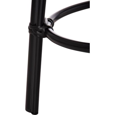 ΣΚΑΜΠΟ ΑΛΟΥΜΙΝΙΟΥ CHINO HM6285.02 BAMBOO LOOK & TEXTILENE ΣΕ ΜΑΥΡΟ Φ36x46Υεκ.