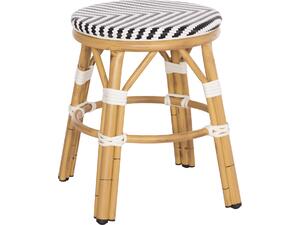 ΣΚΑΜΠΟ ΑΛΟΥΜΙΝΙΟΥ CHINO HM6285.03 BAMBOO LOOK-TEXTILENE ΛΕΥΚΟ-ΜΑΥΡΟ Φ36x46Υεκ.