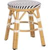 ΣΚΑΜΠΟ ΑΛΟΥΜΙΝΙΟΥ CHINO HM6285.03 BAMBOO LOOK-TEXTILENE ΛΕΥΚΟ-ΜΑΥΡΟ Φ36x46Υεκ.