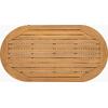 MARK Set Σαλόνι Κήπου 4 τεμαχίων Acacia Φυσικό, Rope Wicker Μαύρο, Μαξιλάρια Μπεζ (Ε2360,1)