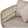 MARK Set Σαλόνι Κήπου 4τεμ, Acacia Φυσικό, Μαξιλάρια Μπεζ Rope Wicker Μπεζ (Ε2360,2)