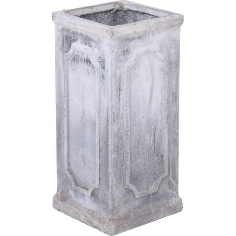 FLOWER POT Απόχρωση White Wash 22x22x47cm (ΕΔ,CER01)