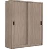 VANITY Ντουλάπα Δίφυλλη - Συρόμενη, Απόχρωση Sonoma Oak (Ε7355,3)