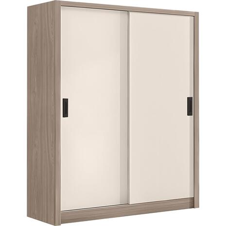 VANITY Ντουλάπα Δίφυλλη - Συρόμενη, Αποχρώσεων Sonoma Oak & Cream (Ε7355,2)