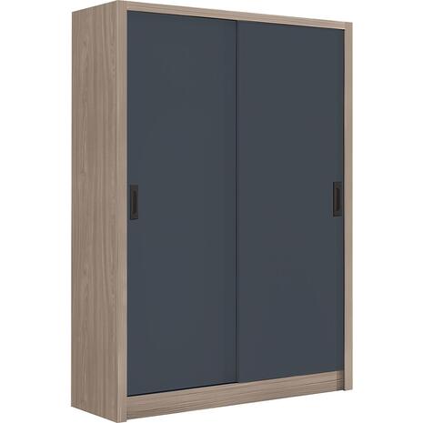VANITY Ντουλάπα Δίφυλλη - Συρόμενη, Αποχρώσεων Sonoma Oak & Grey (Ε7354,1)