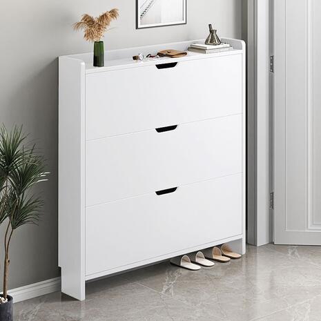 Παπουτσοθήκη MDF - Melamine Απόχρωση Άσπρο (Ε8330,2)