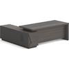 VIP Γραφείο Δεξιά Γωνία, Απόχρωση Grey Walnut (ΕΟ929,R)